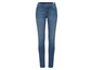 Jean skinny bleu foncé pour femme.