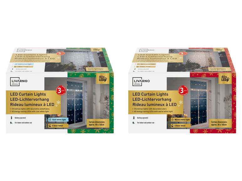 Aller en mode plein écran : LIVARNO home Rideau lumineux à LED - Image 1