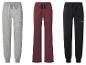 Trois pantalons de survêtement femme U.S. Grand Polo en gris, bordeaux et noir.