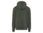 Un sweat à capuche vert foncé à manches longues.