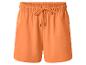Short de jogging orange avec taille élastique et cordon de serrage.