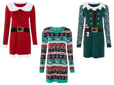 esmara® Robe en maille motif de noël femme
