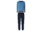 Un pyjama bleu à manches longues et pantalon