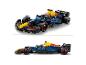 Deux vues d'une voiture de course LEGO Speed Champions Red Bull Formule 1.
