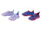 Chaussons de bain pour enfants : motifs Frozen et Spider-Man.