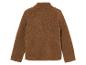 Une veste en polaire marron à manches longues.
