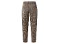 Pantalon à carreaux marron avec taille élastique