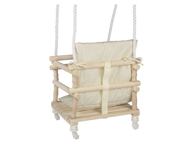 Playtive Balançoire en bois pour bébé, avec siège de sécurité
