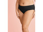 Slip de bikini noir pour femme.
