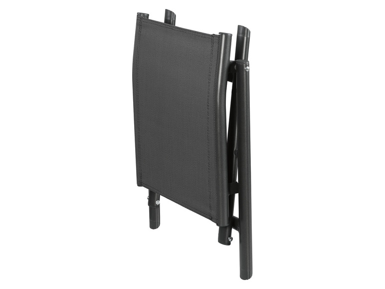 Aller en mode plein écran : LIVARNO home Tabouret en aluminium Houston, pliable, noir/anthracite - Image 3