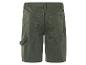 Shorts cargo vert olive : poches multiples, style utilitaire.