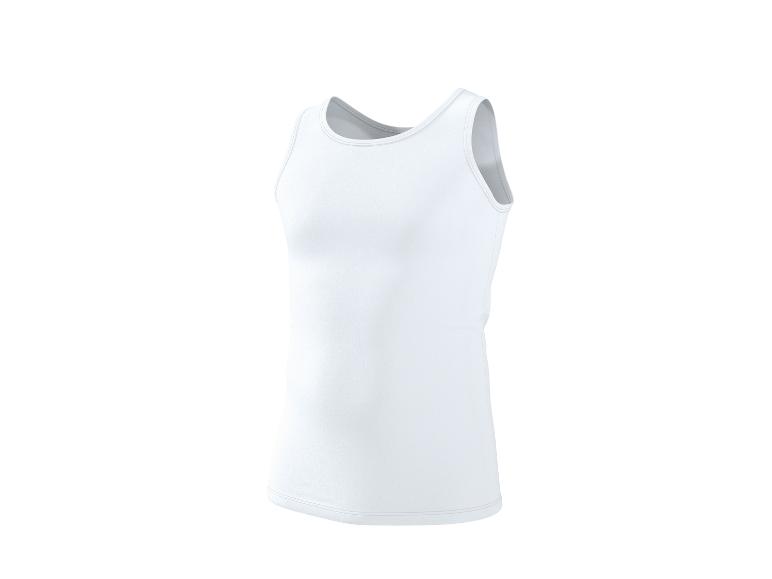 Débardeur de sport blanc pour homme, vue de face