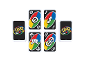 Cartes à jouer avec des motifs colorés et le texte « ALL WILD ! ».