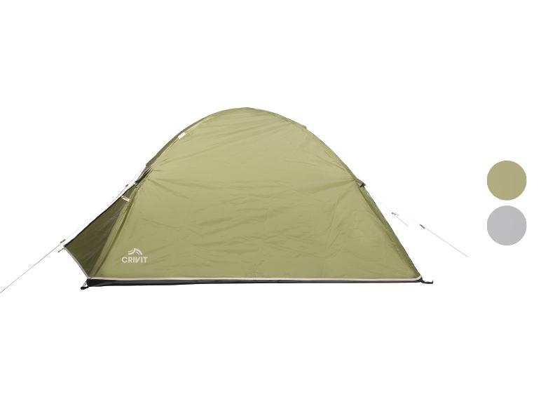 Tente Crivit verte pour le camping.