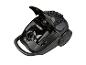 Aspirateur traîneau noir avec le couvercle supérieur ouvert, montrant l'intérieur et le filtre HEPA.