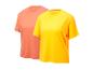 Deux t-shirts Crivit, orange et jaune.