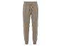 Pantalon de survêtement beige avec logo blanc