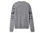 Pull gris avec motif Fair Isle sur les manches