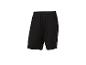 Short de sport noir pour homme avec taille élastique et cordon de serrage.