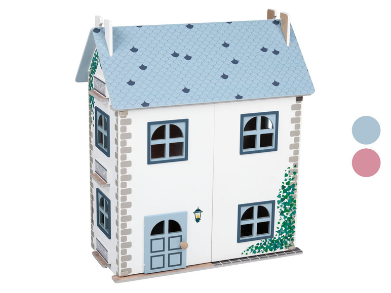 Aller en mode plein écran : Playtive Maison de poupée en bois Cabinet, trois étages - Image 2