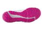 Semelle rose et blanche de chaussures de sport.