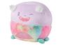 Peluche licorne arc-en-ciel, douce et colorée.