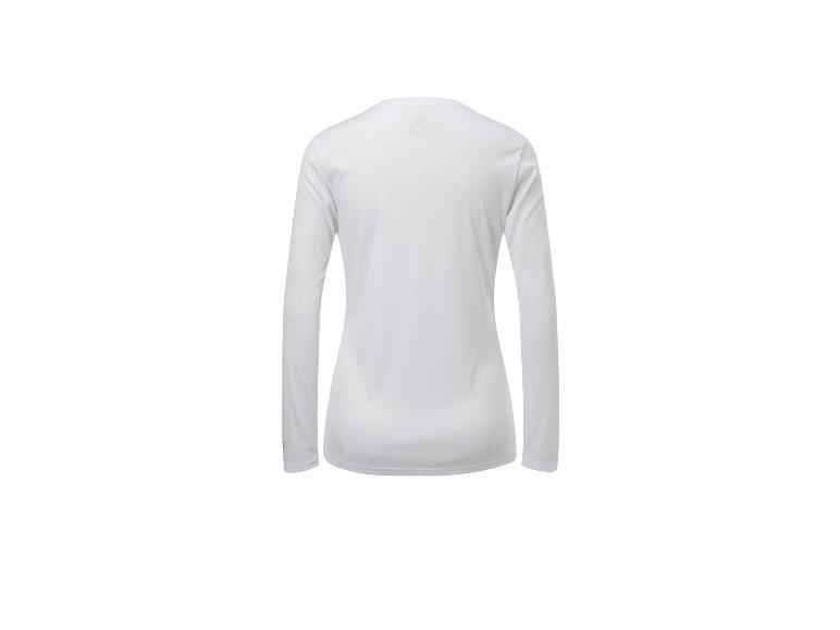 T-shirt manches longues blanc pour femme.