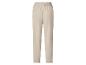 Pantalon femme beige avec taille élastique, vue arrière