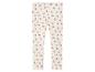 Leggings blancs avec un motif de papillons roses