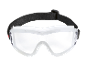 Lunettes de sécurité avec bandeau noir.