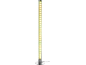 Lampe colonne LED avec effet scintillant et base chromée