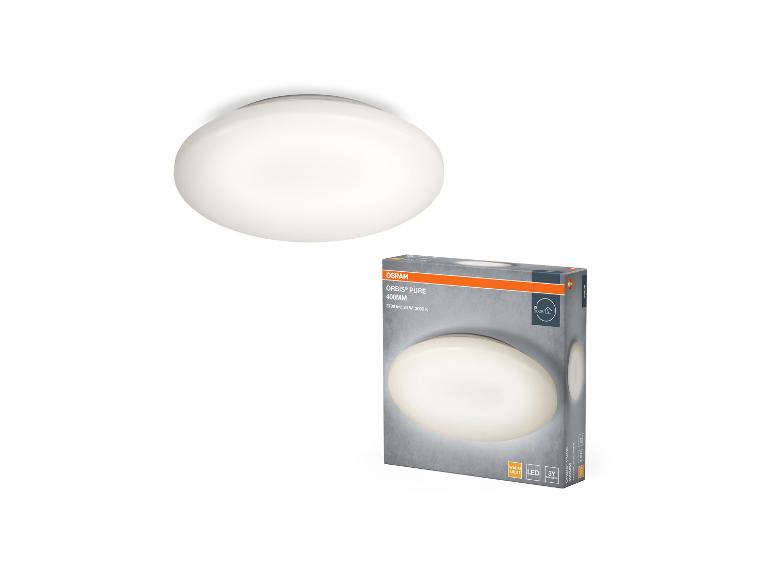Plafonnier LED rond avec son emballage, lumière chaude, 2700 lm, 24W, 3000K.