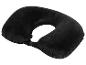 Coussin de voyage gonflable noir confortable.