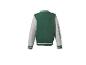 Veste de baseball verte et grise à manches longues avec le mot « CHAMP » sur le bras.