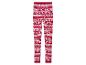 Leggings de Noël rouges à imprimé bonhomme en pain d'épices.