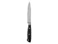 Couteau Silvercrest : lame en acier inoxydable, manche noir.