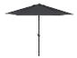 Un parasol noir pour l'extérieur.