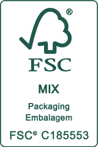 Sceau de certification FSC MIX Packaging Embalagem FSC® C185553.