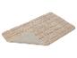 Tapis de bain beige avec une base antidérapante