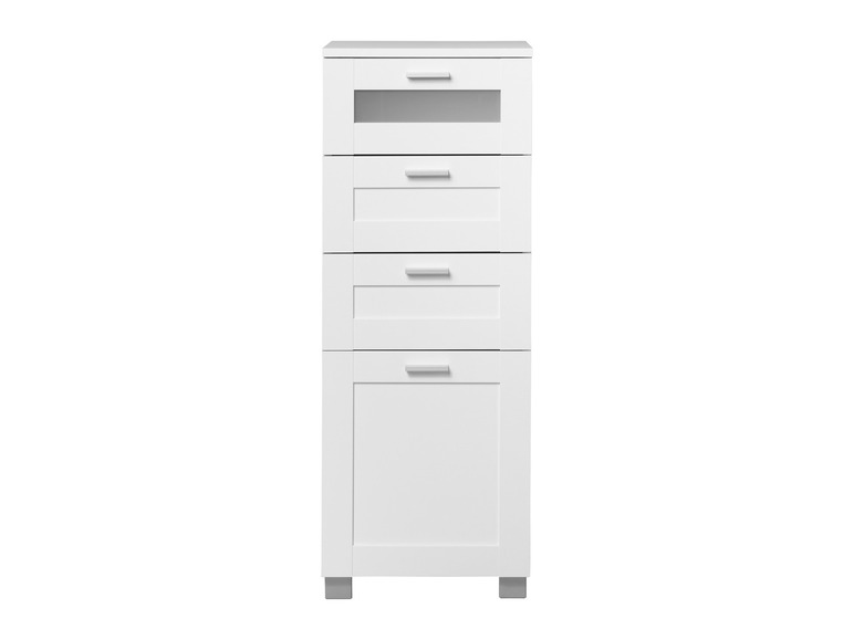 Aller en mode plein écran : Meuble de salle de bains Basel, 37 x 97,9 x 34,8 cm, blanc - Image 3