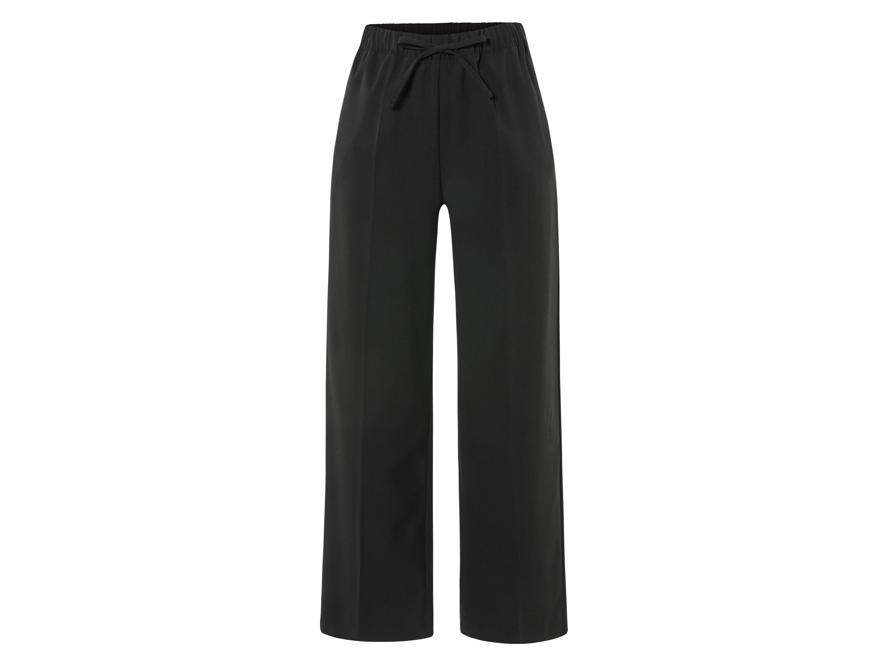 esmara® Pantalon large femme (noir, S(34/36))