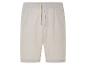 Shorts beige à cordon : vêtement décontracté.
