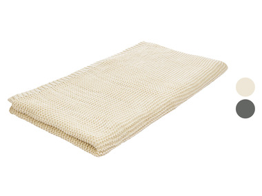 LIVARNO home Plaid en maille, 130 x 150 cm