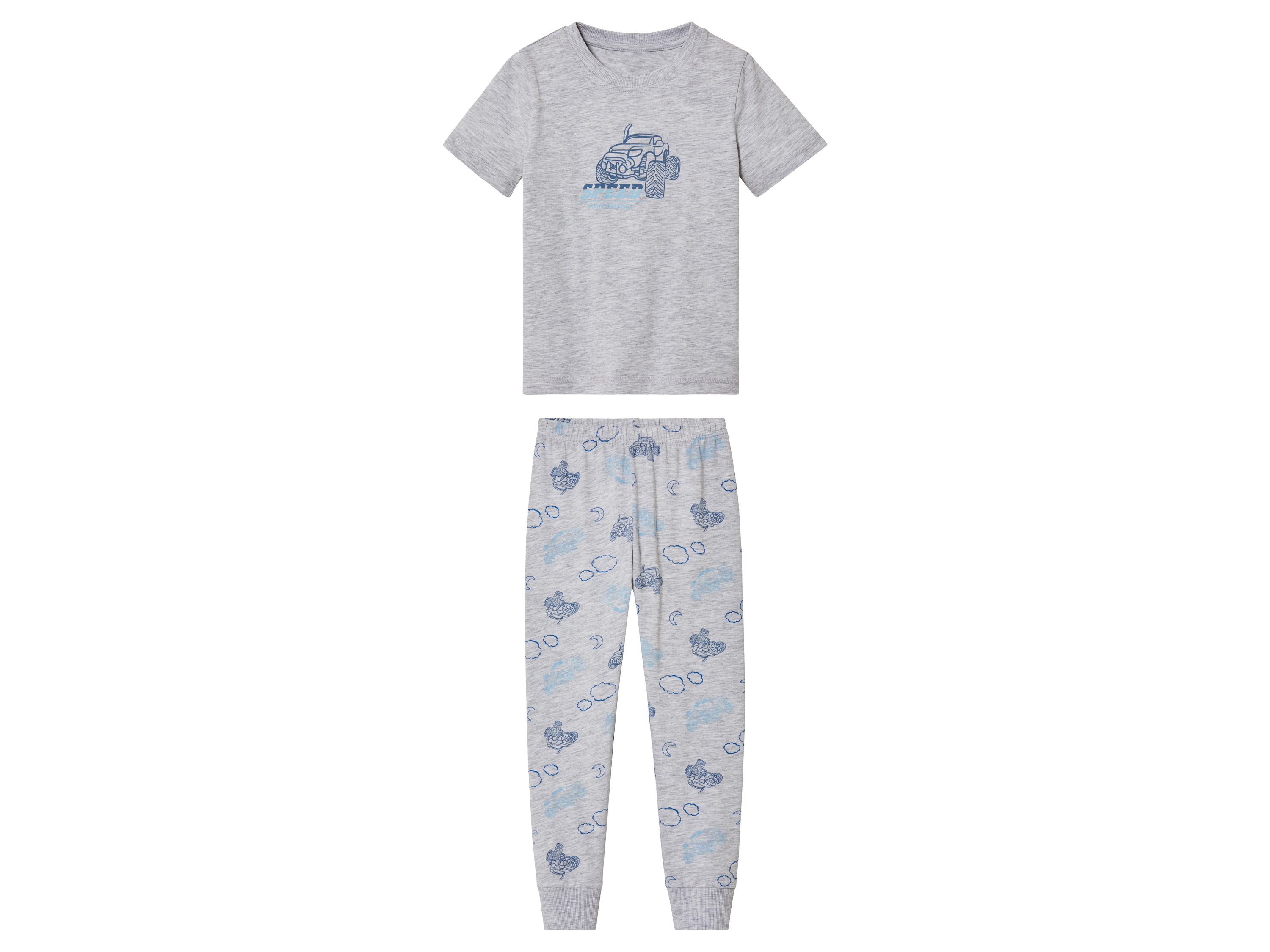 lupilu® Ensemble pyjama petit garçon (gris, 2-4 ans)