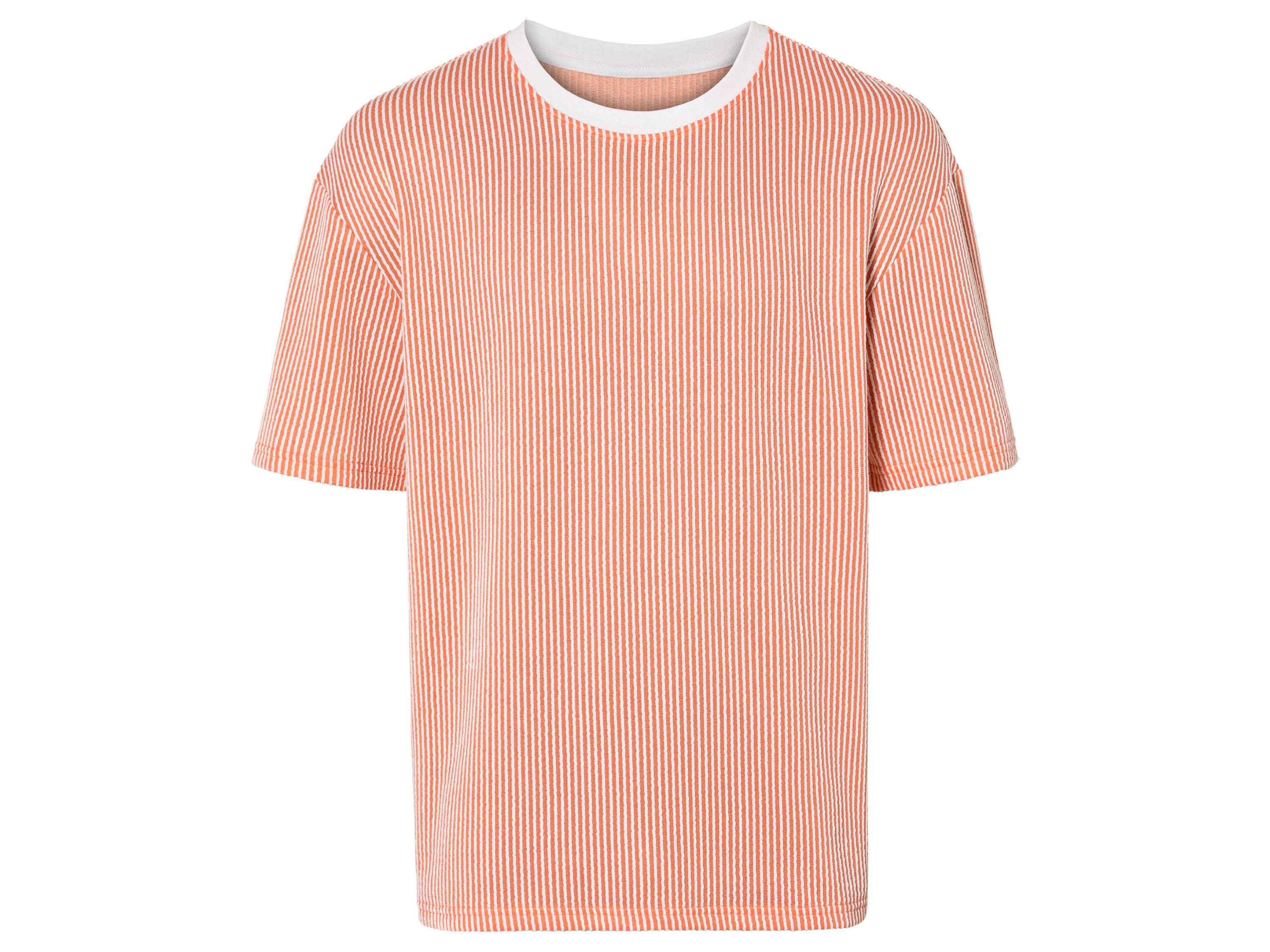 LIVERGY® T-shirt homme (orange/blanc)