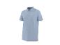 Polo bleu clair pour homme à manches courtes et trois boutons.