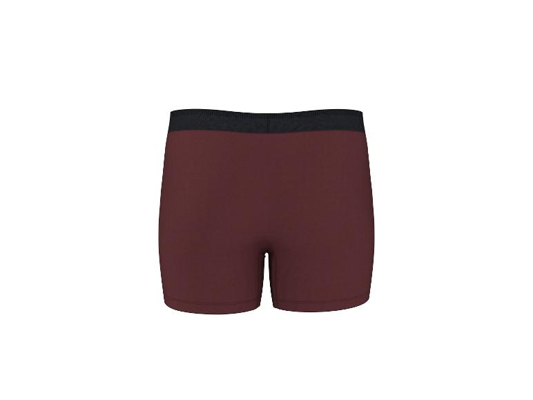 Boxer pour homme bordeaux avec ceinture noire.