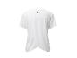 T-shirt blanc pour femme, dos croisé.
