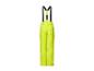 Pantalon de ski jaune fluo avec bretelles noires