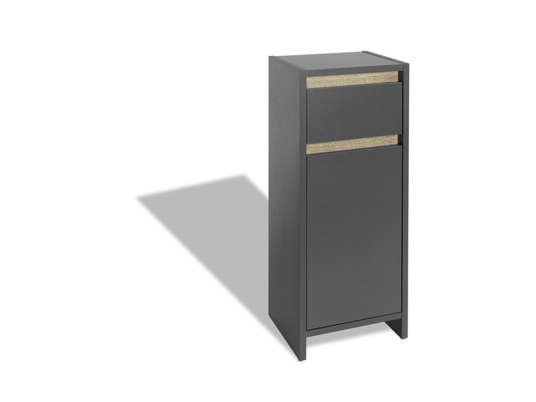 Aller en mode plein écran : LIVARNO home Armoire latérale de salle de bains Oslo, 32 x 80 x 28 cm, anthracite - Image 16